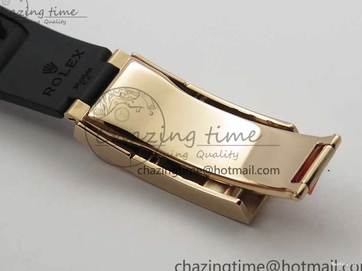 1224 Daytona 116515 Noob 1:1 Best Edition Chocolate Dial Lume Markers on Black Rubber Strap SA4130 (Free Extra Strap) V Stylish 2976